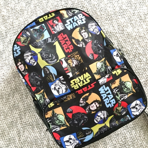 Disney Star Wars Backpack School Bag NEW!! - Picture 4 of 7